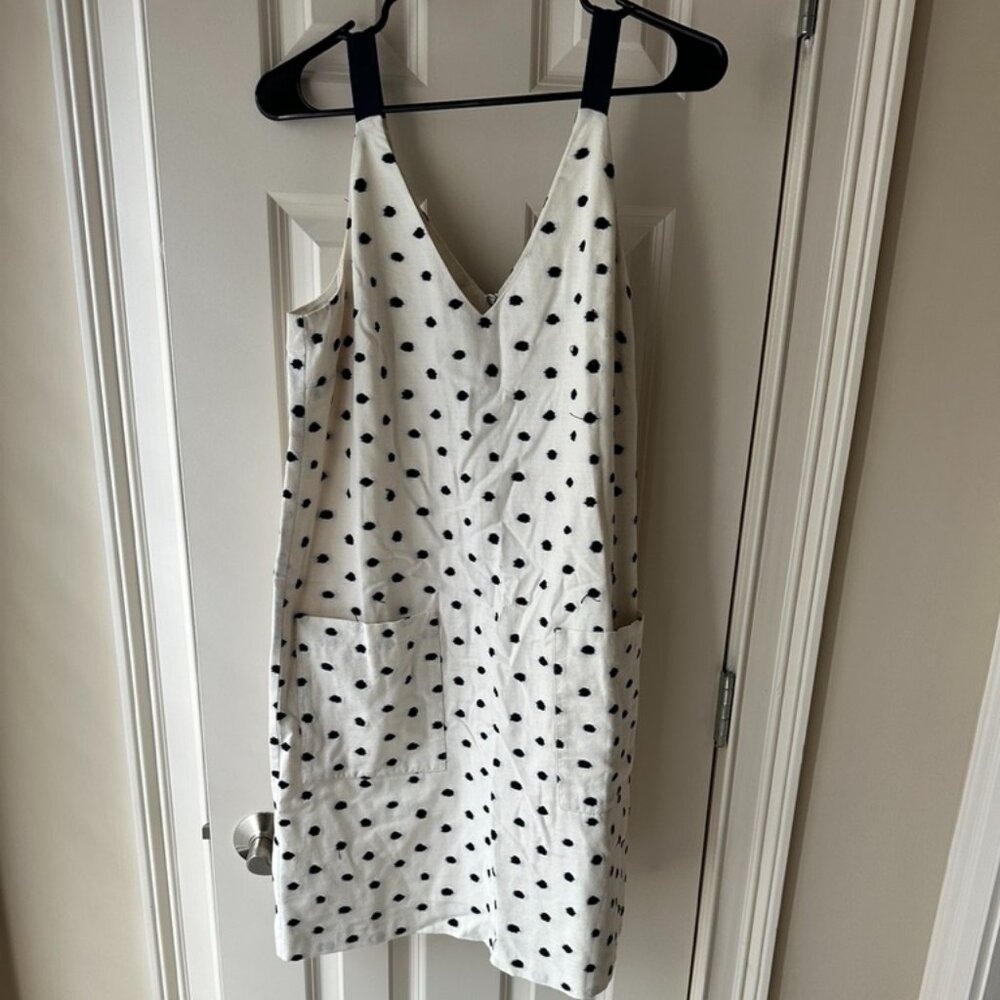 Linen Polka Dot Dress
